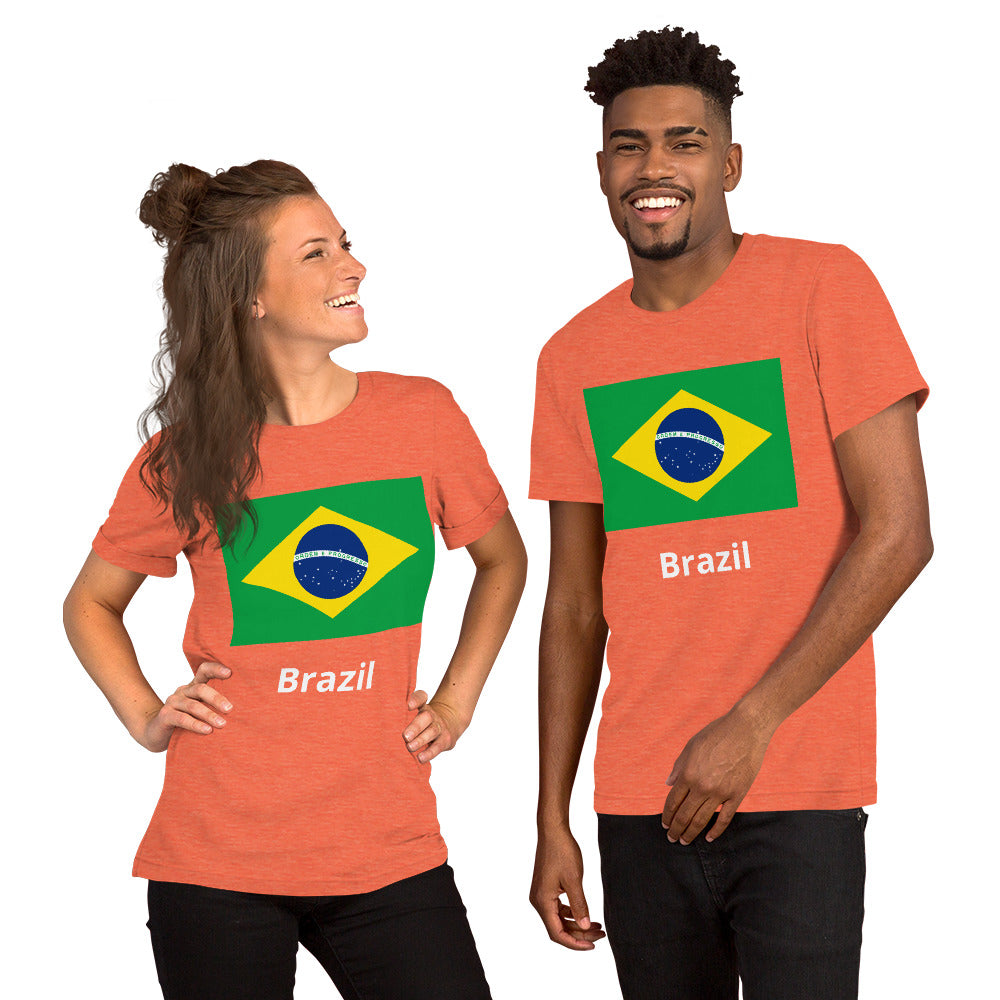 Brazil flag Unisex t-shirt