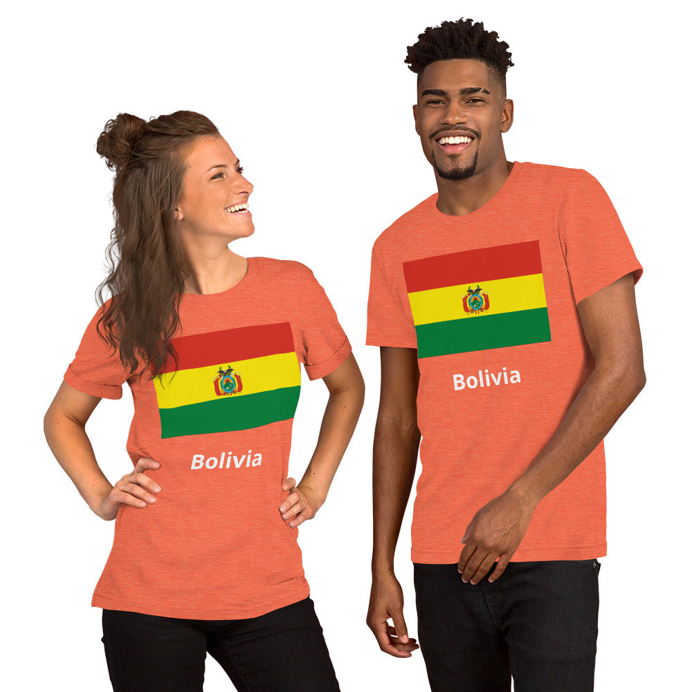 Bolivia flag Unisex t-shirt