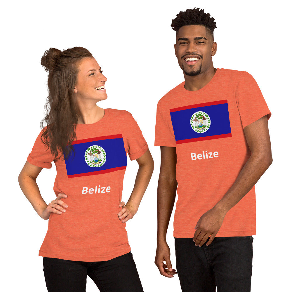 Belize flag Unisex t-shirt