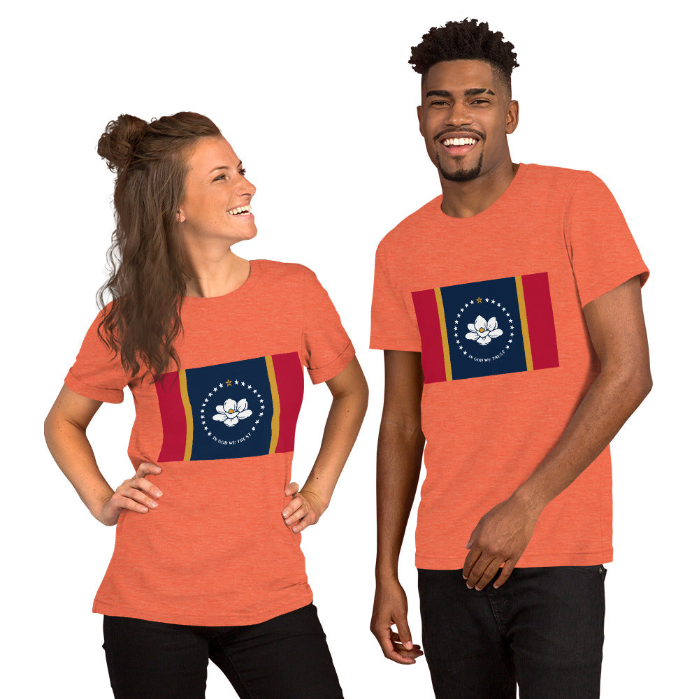 Mississippi flag Unisex t-shirt