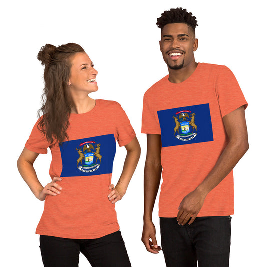 Michigan flag Unisex t-shirt