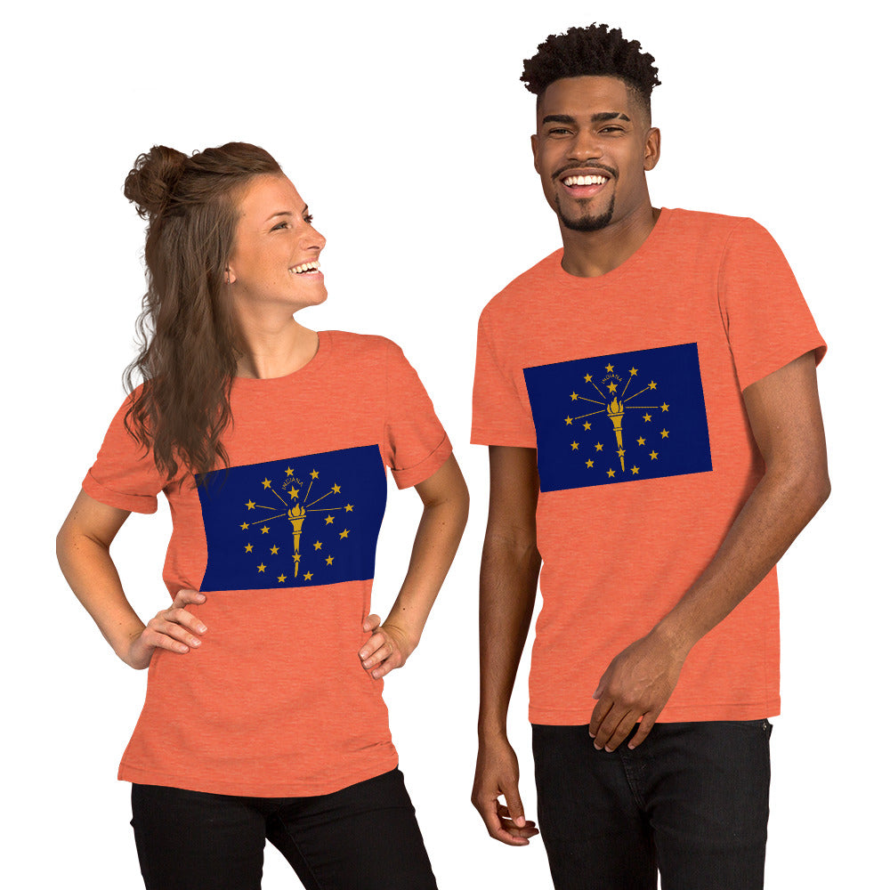 Indiana flag Unisex t-shirt
