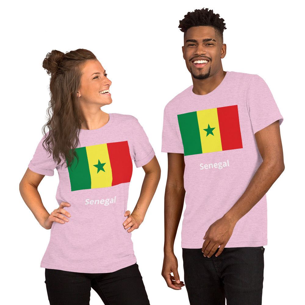 Senegal flag Unisex t-shirt
