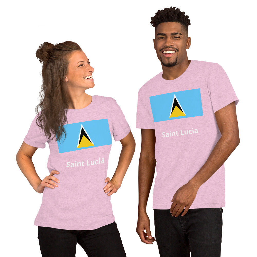 Saint Lucia flag Unisex t-shirt