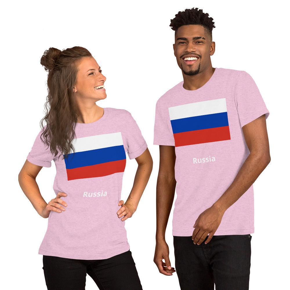 Russia flag Unisex t-shirt