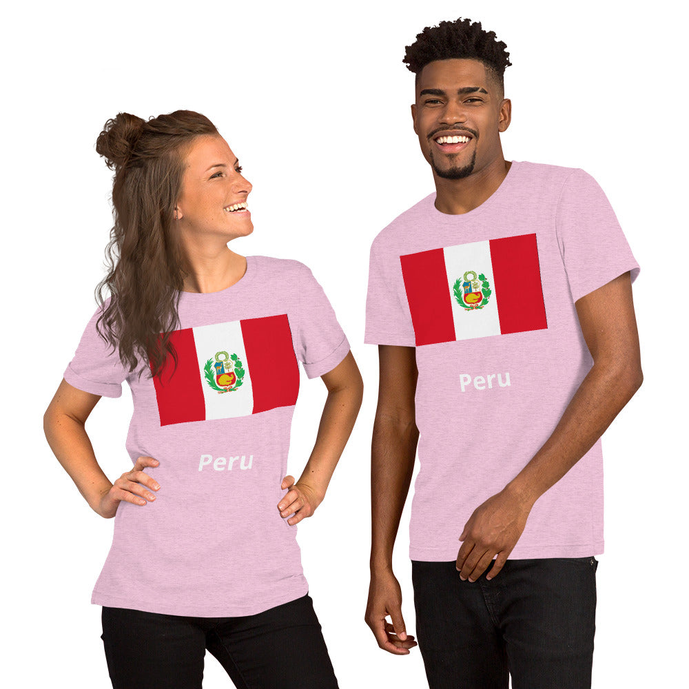 Peru flag Unisex t-shirt