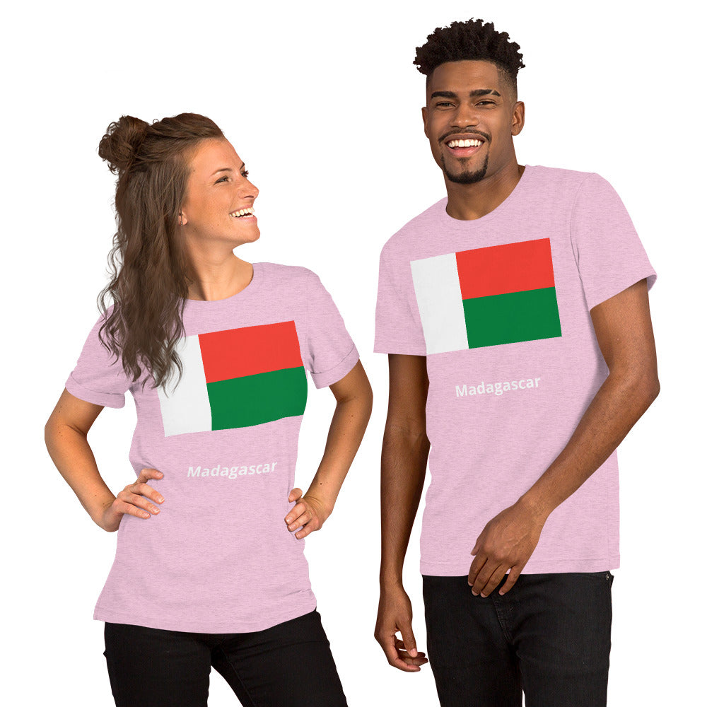 Madagascar flag Unisex t-shirt