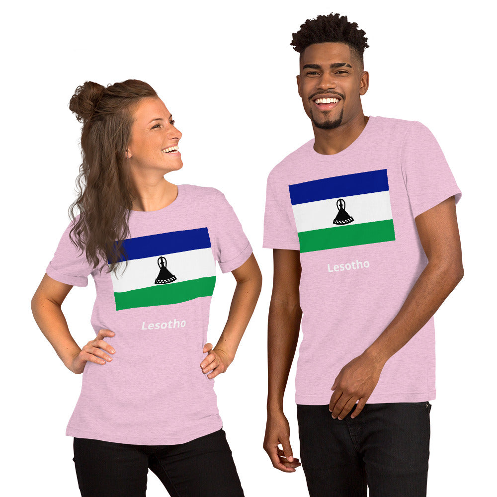 Lesotho flag Unisex t-shirt