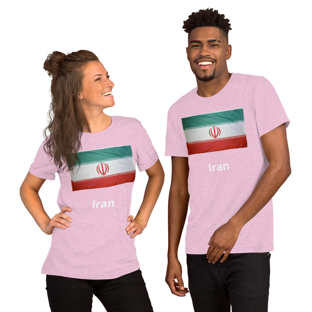 Iran flag Unisex t-shirt