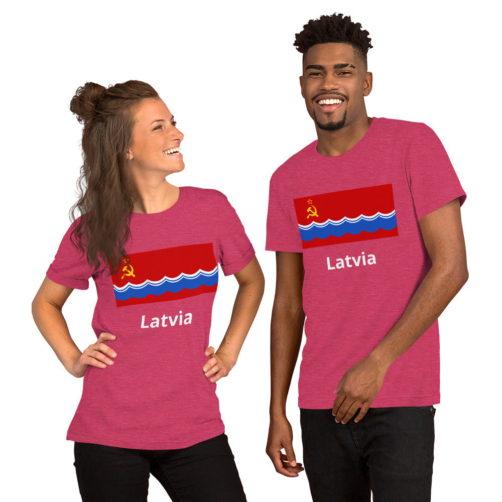 Latvia flag Unisex t-shirt