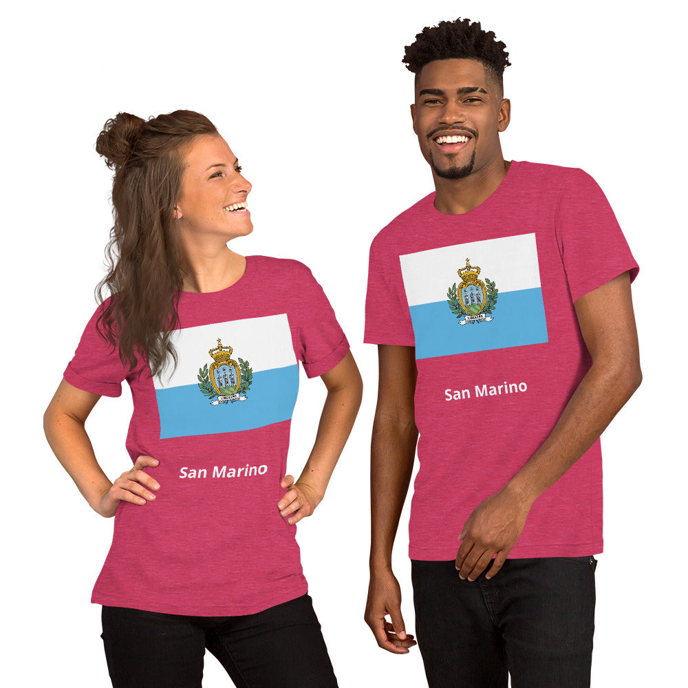 San Marino flag Unisex t-shirt