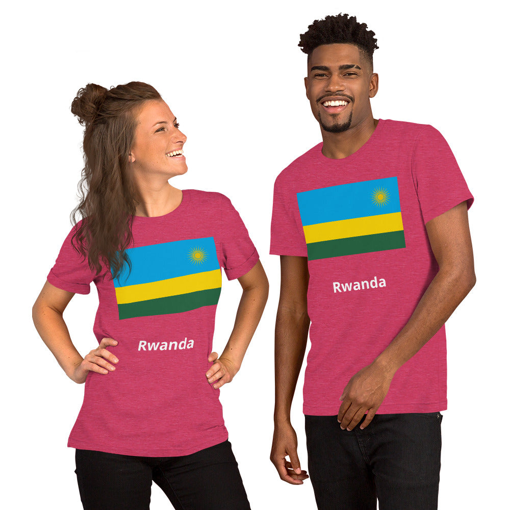 Rwanda flag Unisex t-shirt