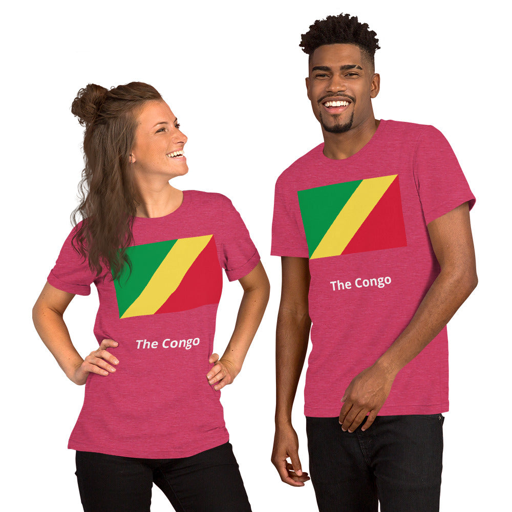 The Congo flag Unisex t-shirt