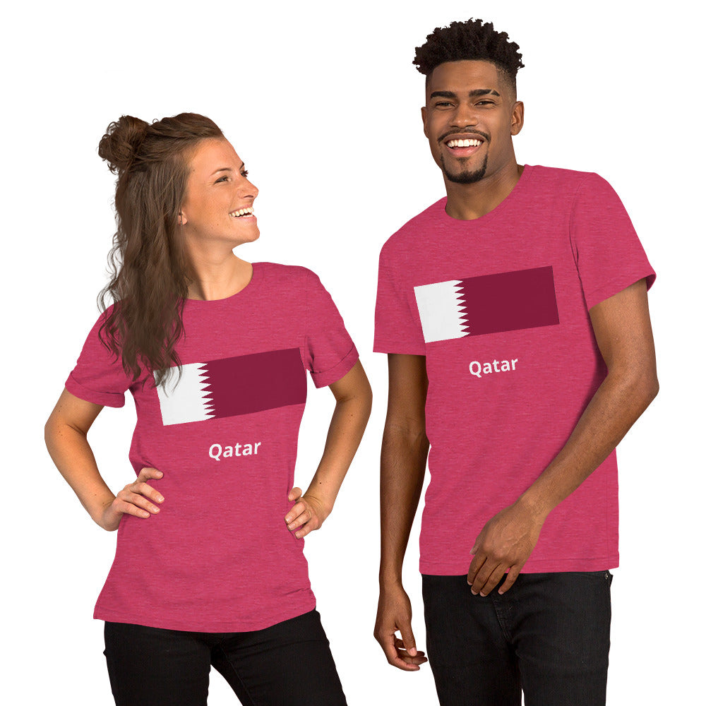 Qatar flag Unisex t-shirt