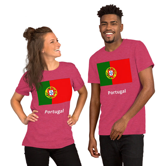 Portugal flag Unisex t-shirt