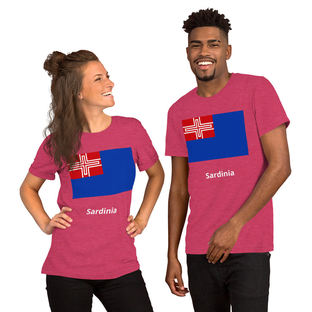 Sardinia flag Unisex t-shirt