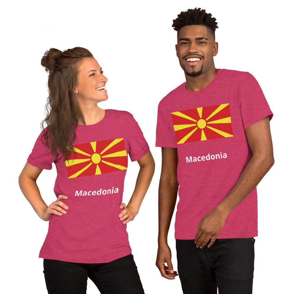 Macedonia flag Unisex t-shirt