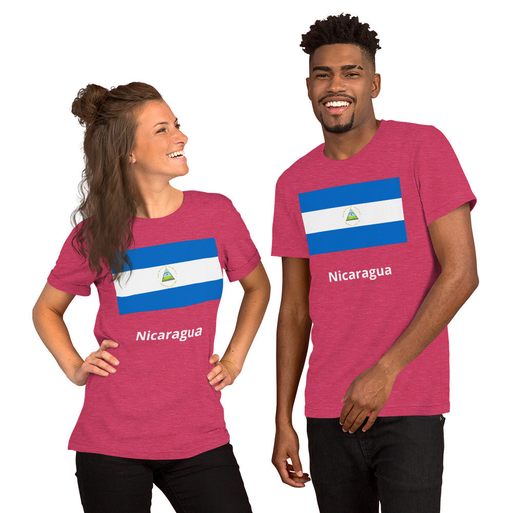 Nicaragua flag Unisex t-shirt