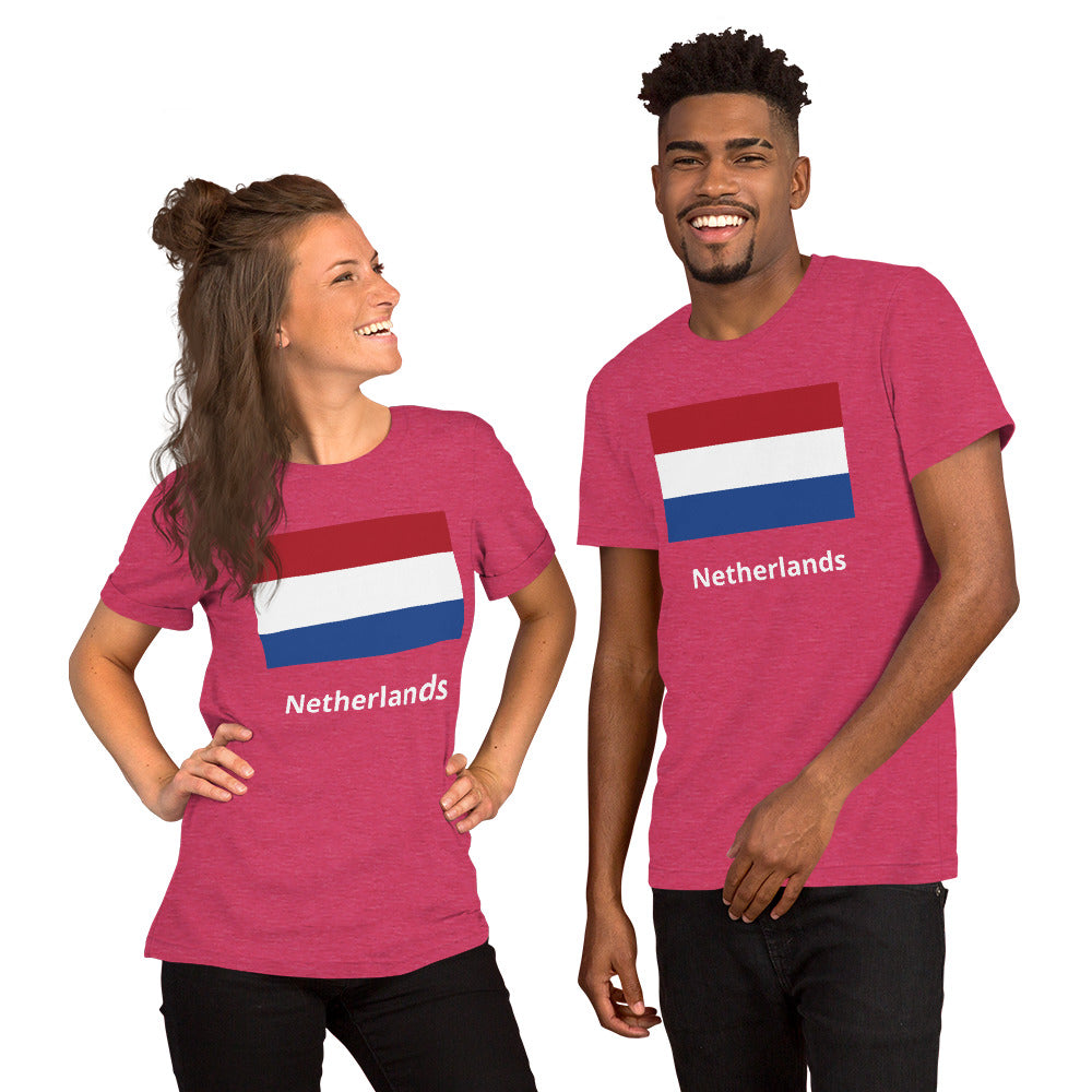 Netherlands flag Unisex t-shirt