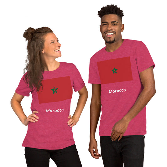 Morocco flag Unisex t-shirt