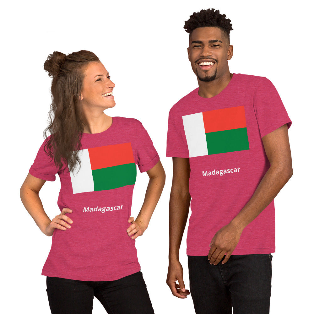 Madagascar flag Unisex t-shirt