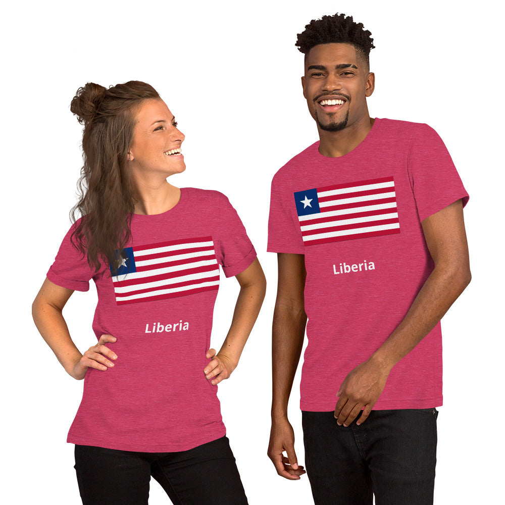 Liberia flag Unisex t-shirt