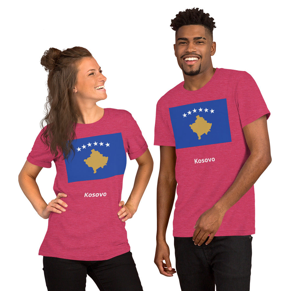 Kosovo flag Unisex t-shirt