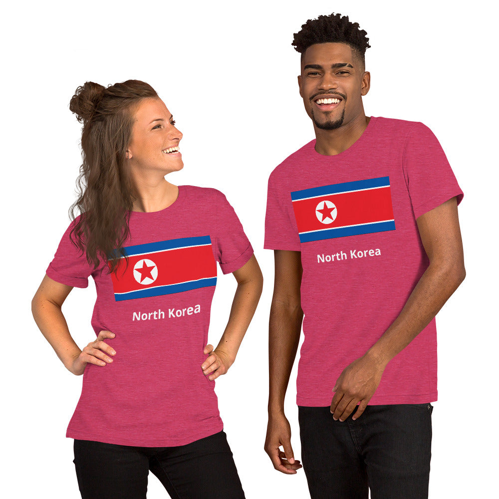 North Korea flag Unisex t-shirt