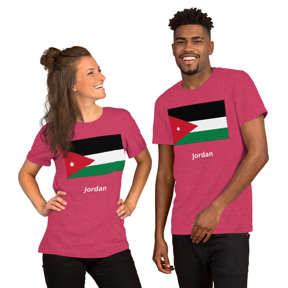 Jordan flag Unisex t-shirt