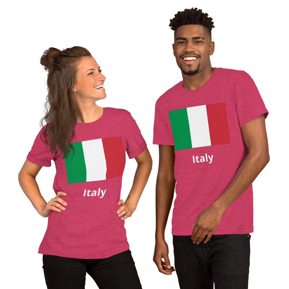 Italy flag Unisex t-shirt