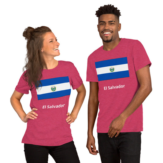 El Salvador flag  Unisex t-shirt