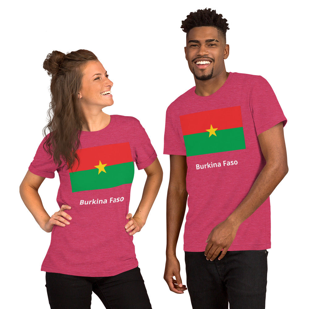 Burkina Faso flag Unisex t-shirt