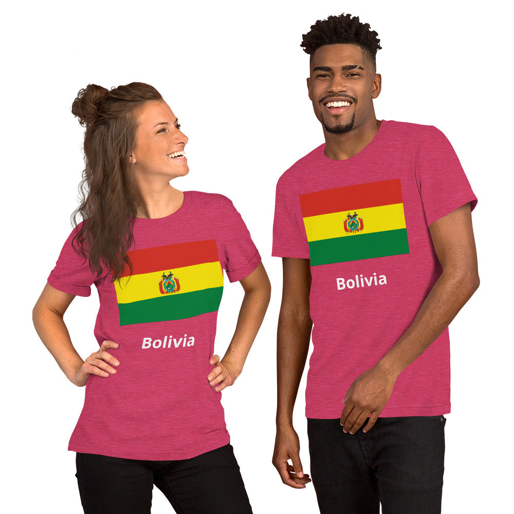 Bolivia flag Unisex t-shirt