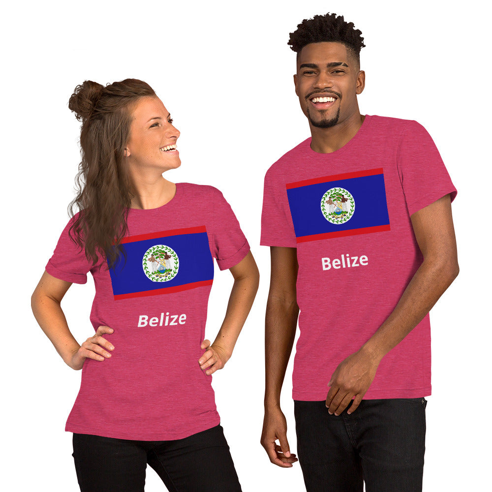 Belize flag Unisex t-shirt