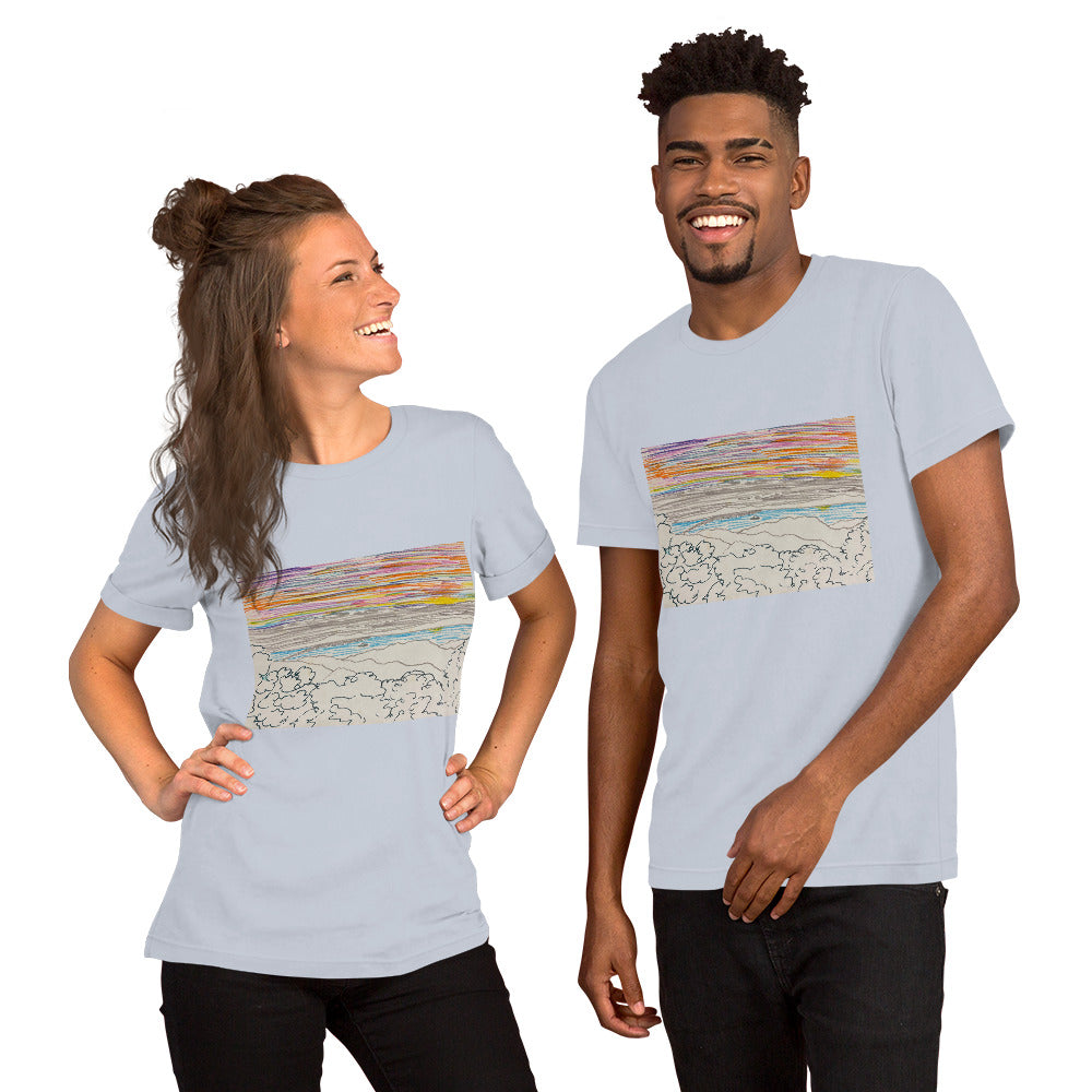 Lake Sunset Unisex t-shirt
