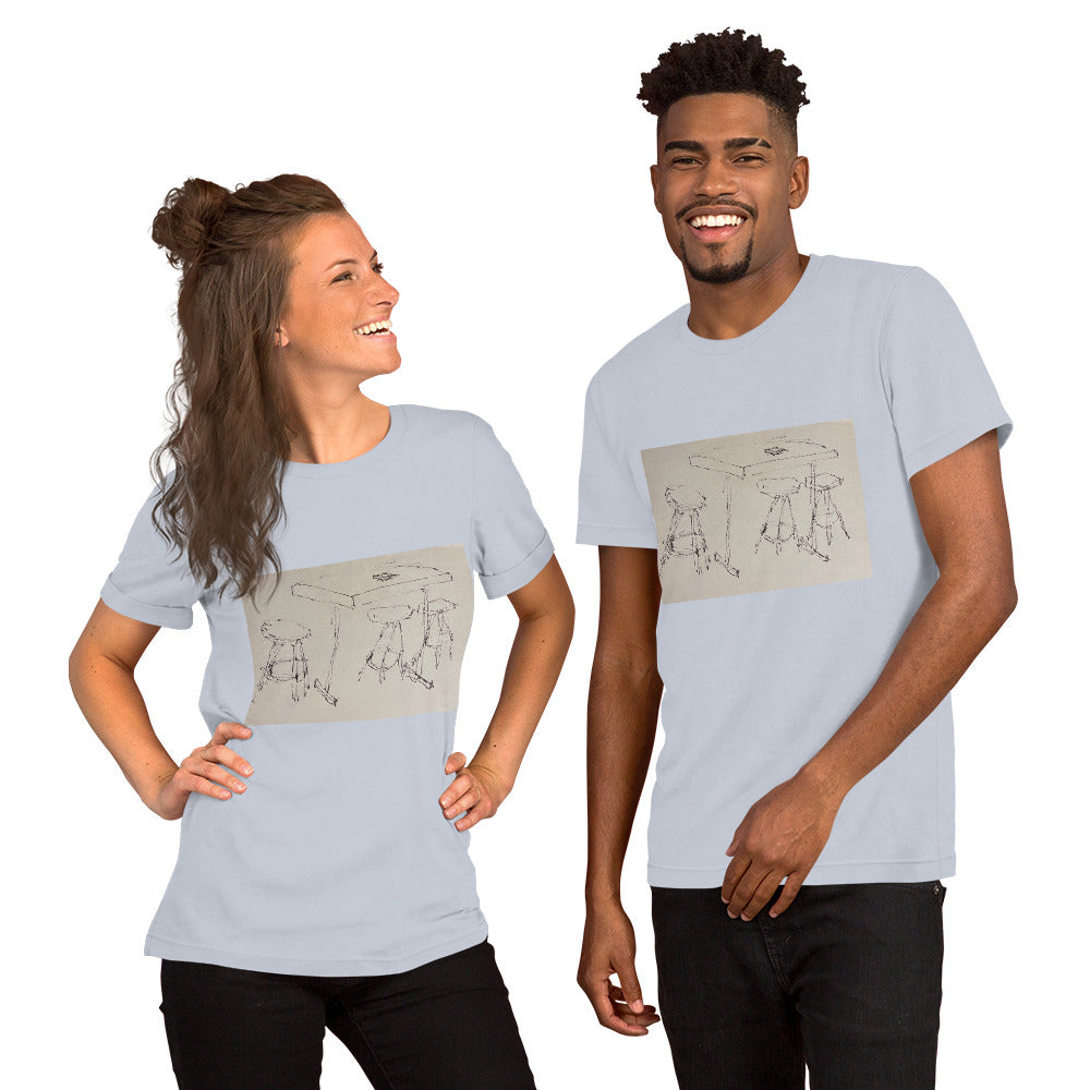 Stools and Table Unisex t-shirt