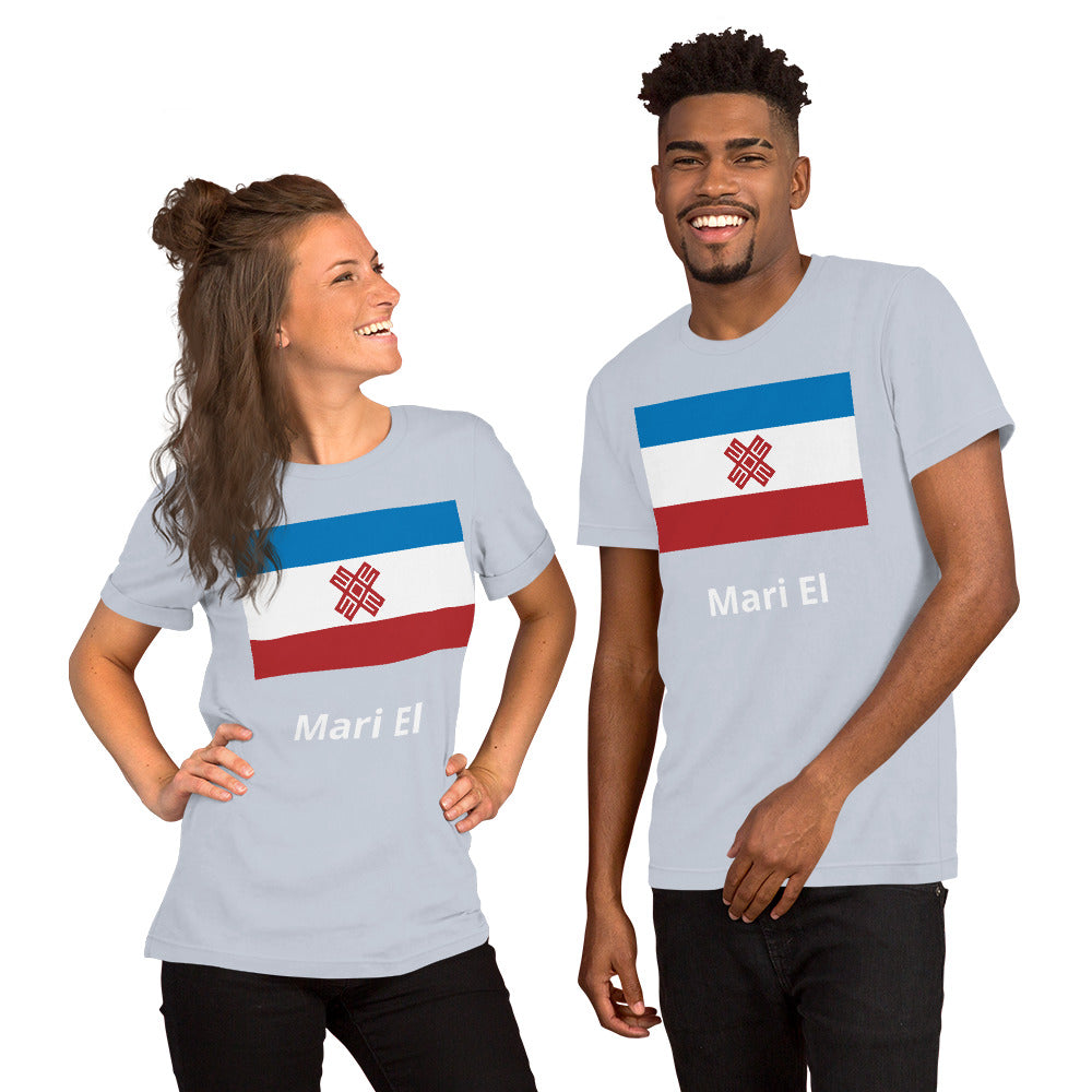 Mari El flag Unisex t-shirt