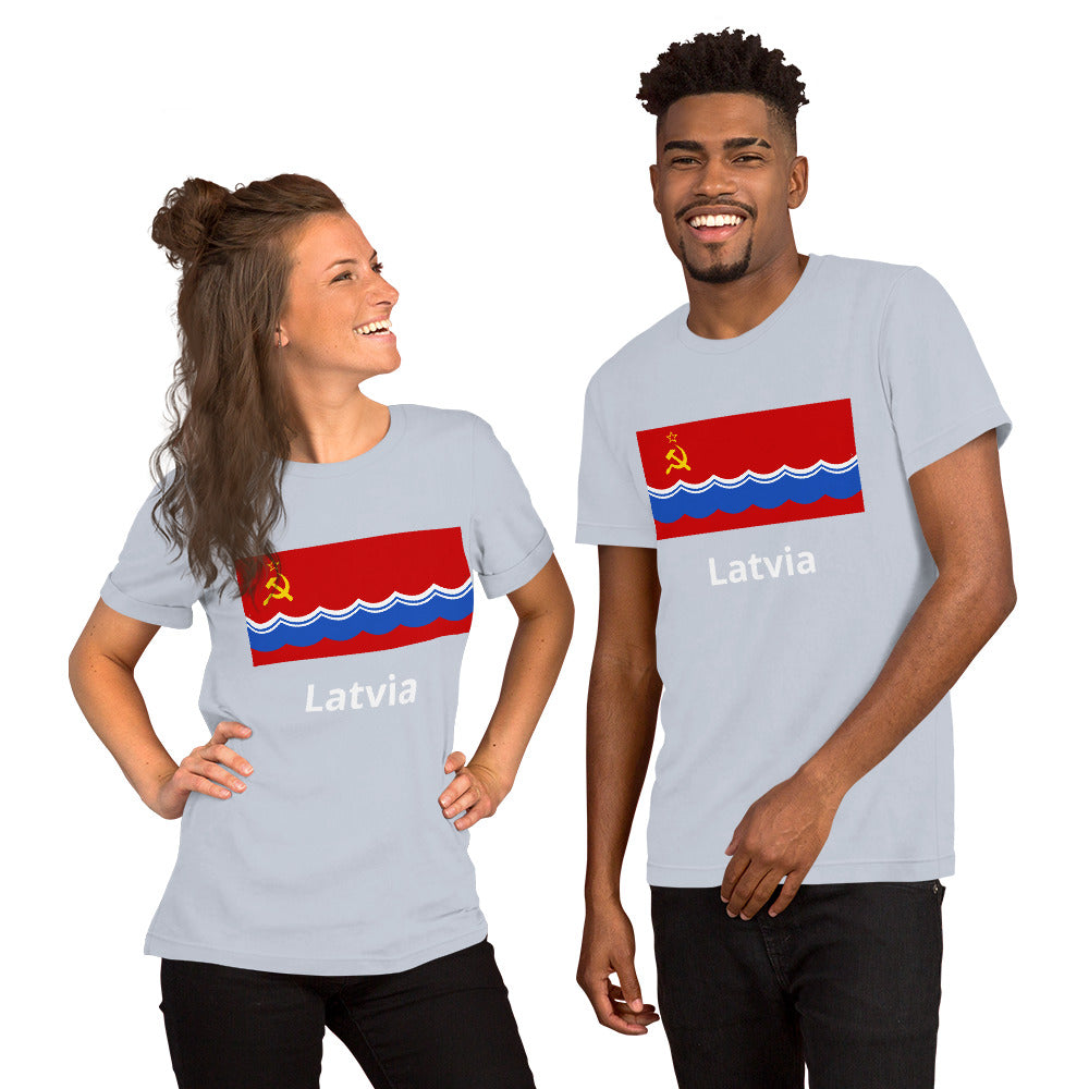 Latvia flag Unisex t-shirt