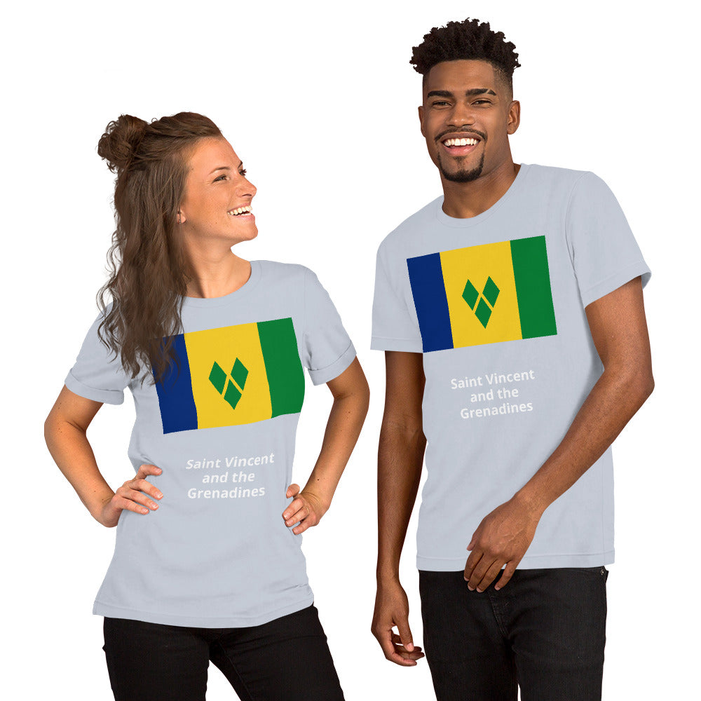 Saint Vincent and the Grenadines flag Unisex t-shirt