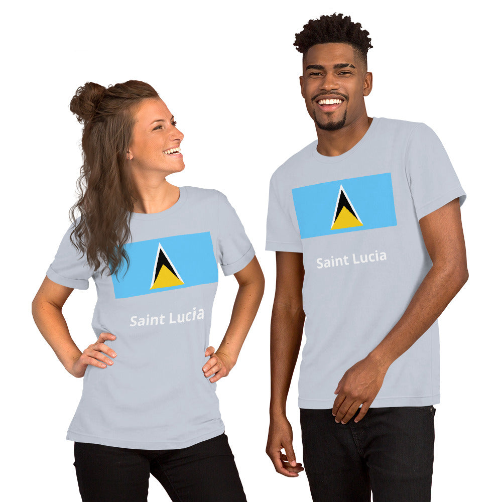 Saint Lucia flag Unisex t-shirt