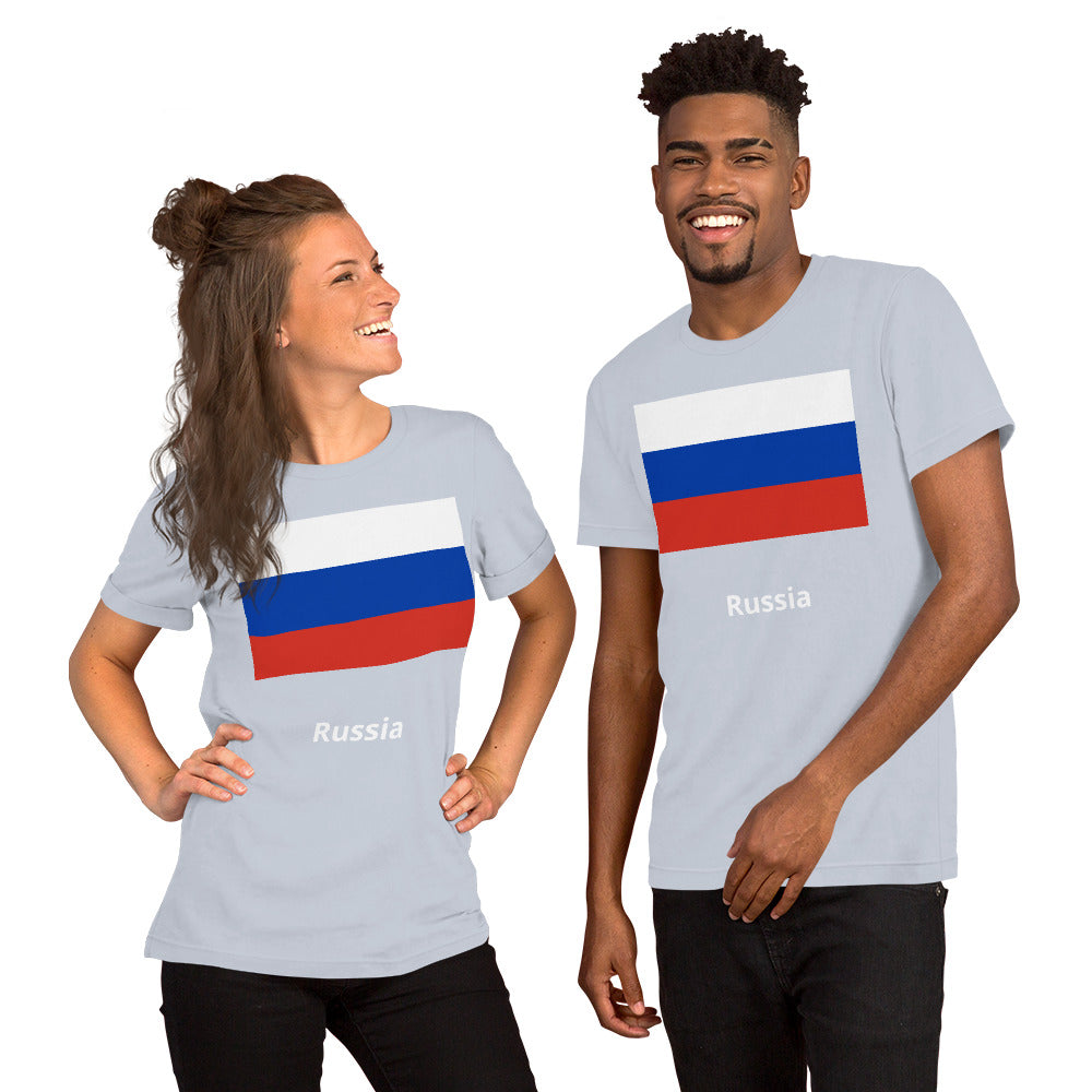 Russia flag Unisex t-shirt