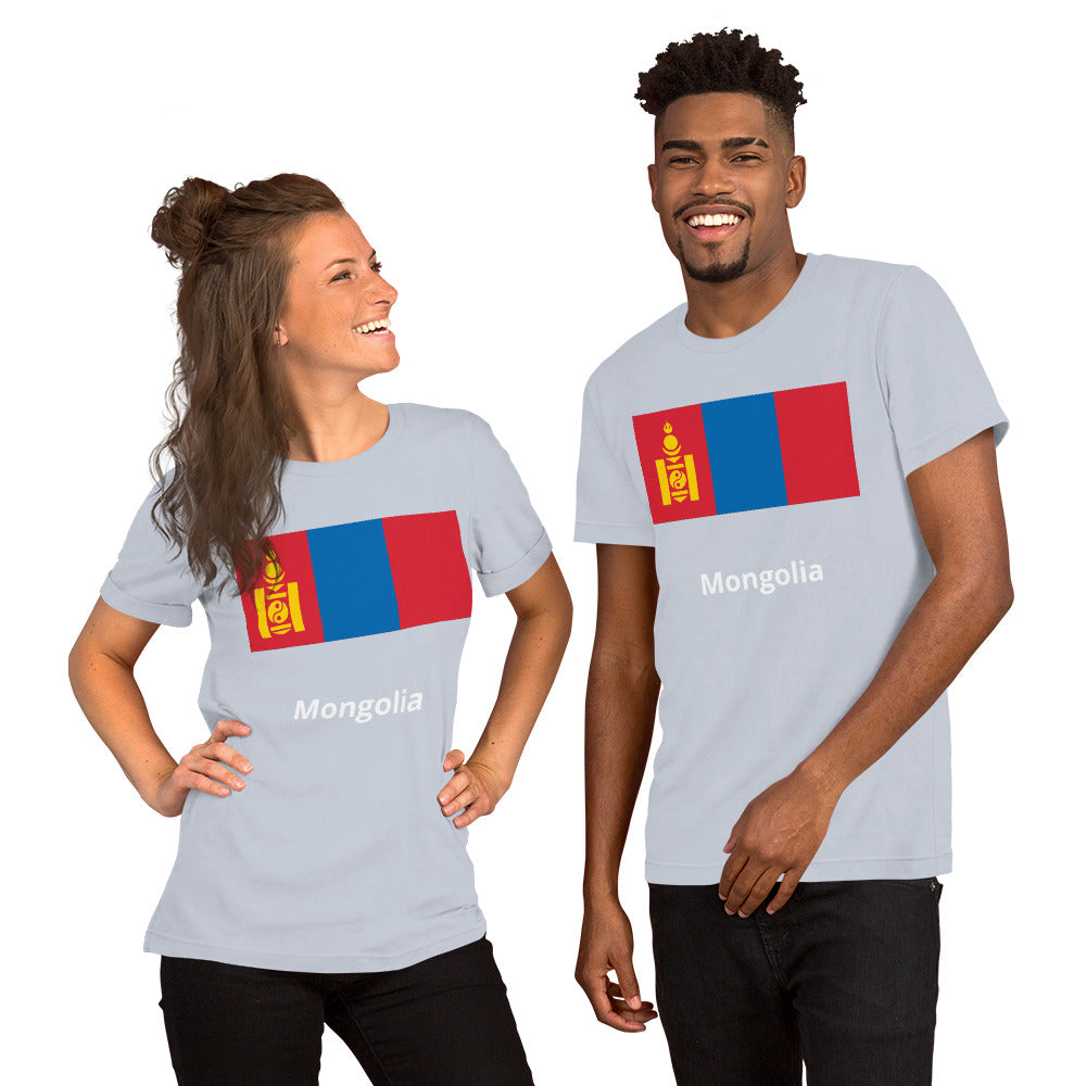 Mongolia flag Unisex t-shirt