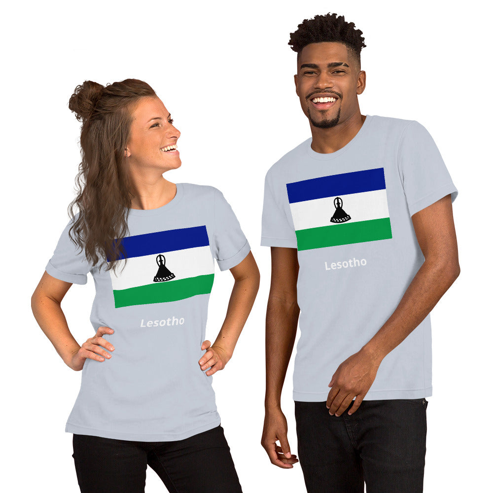 Lesotho flag Unisex t-shirt