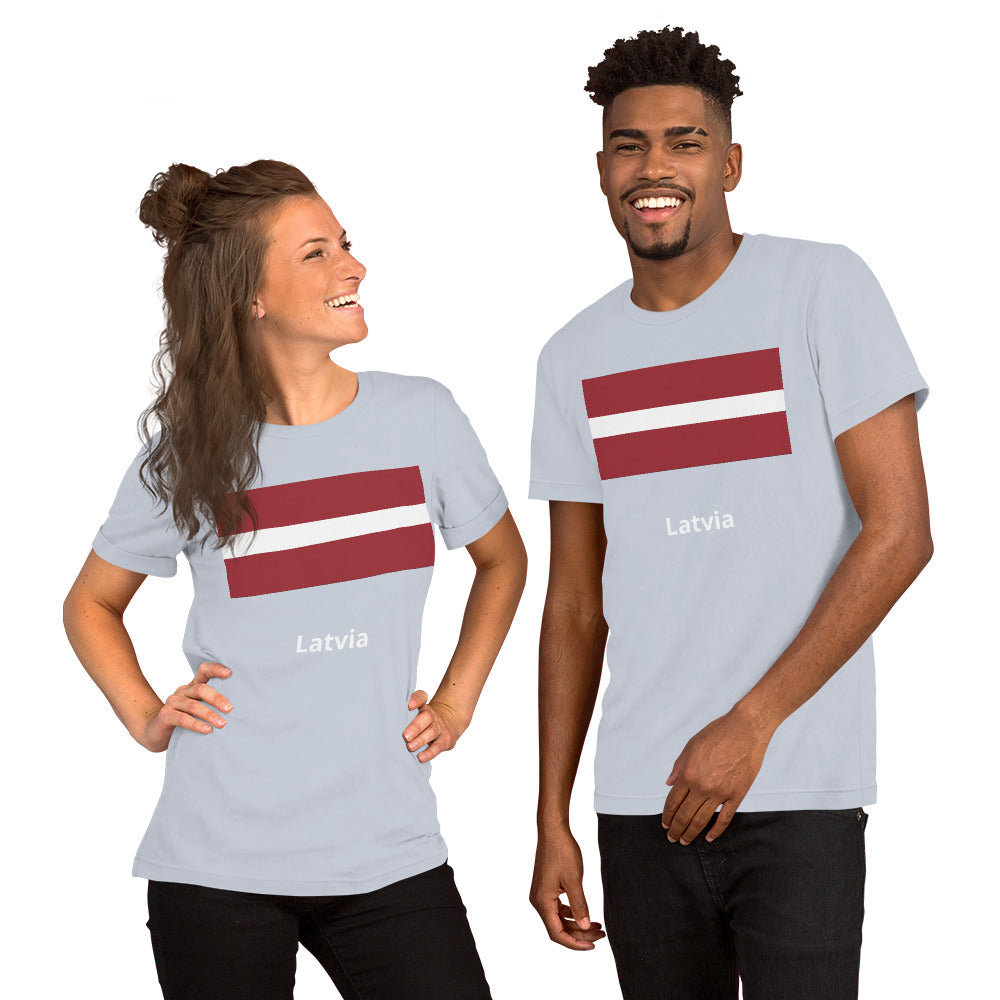 Latvia flag Unisex t-shirt