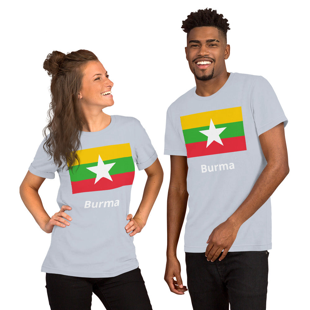 Burma flag Unisex t-shirt