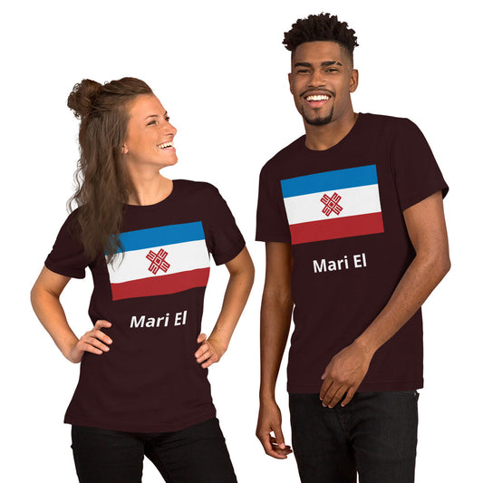 Mari El flag Unisex t-shirt