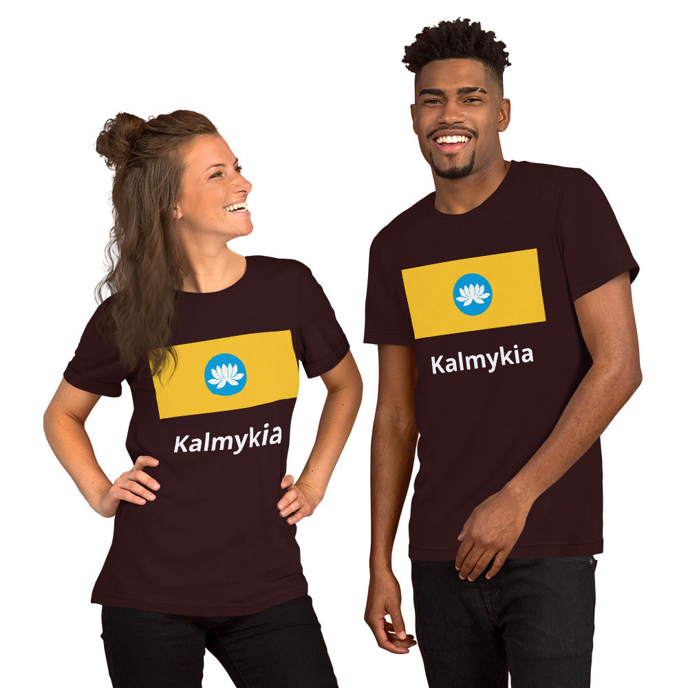 Kalmykia flag Unisex t-shirt