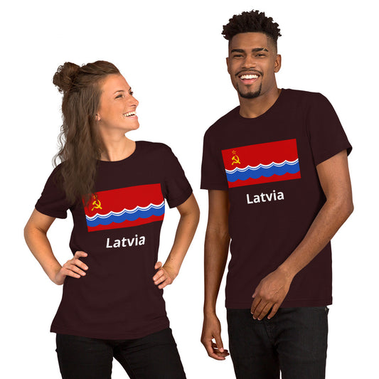 Latvia flag Unisex t-shirt