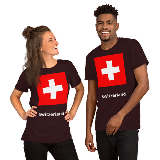 Switzerland flag Unisex t-shirt