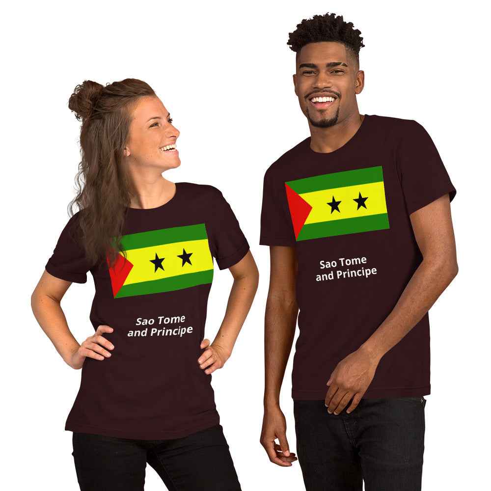 Sao Tome and Principe flag Unisex t-shirt